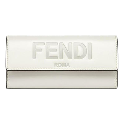 Fendi Roma Ghiaia Smooth Calf Leather Continental Wallet 8M0251 - LUXURYMRKT