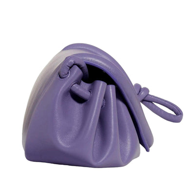 Bottega Veneta Beak Lavender Nappa Leather Small Crossbody Bag - LUXURYMRKT