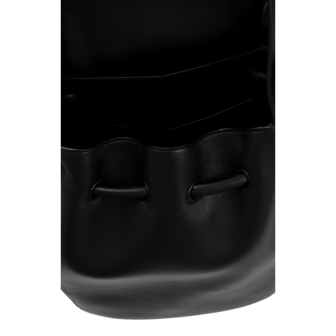 Bottega Veneta Beak Black Calfskin Shoulder Bag - LUXURYMRKT