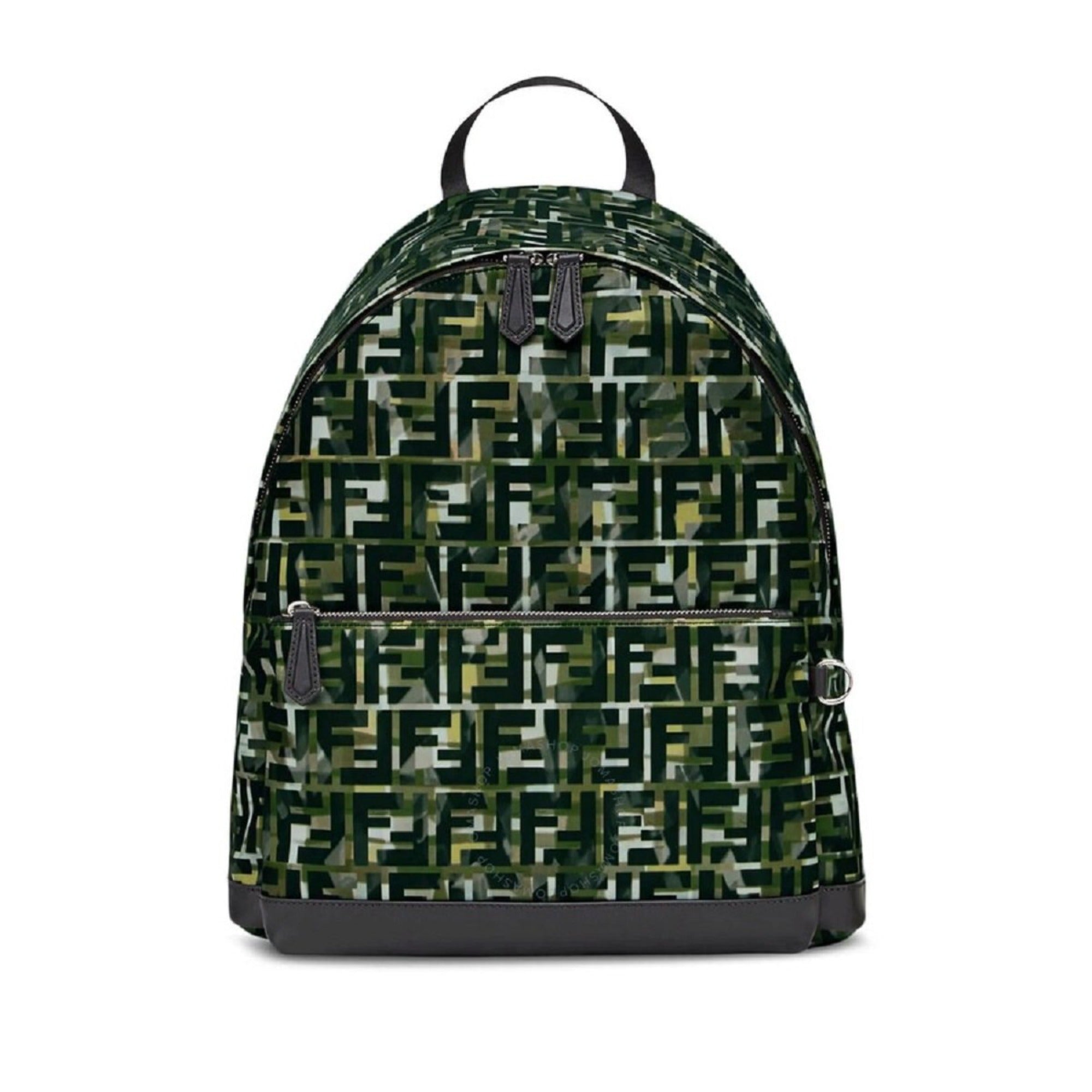 Fendi FF Zucca Nylon Multicolor Camouflage Print Large Backpack - LUXURYMRKT