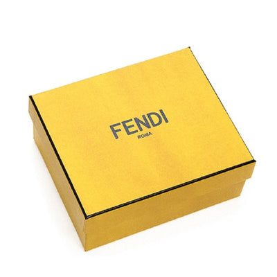 Fendi F is Fendi Yellow Leather Vertigo Print Small Trifold Wallet 8M0395 - LUXURYMRKT