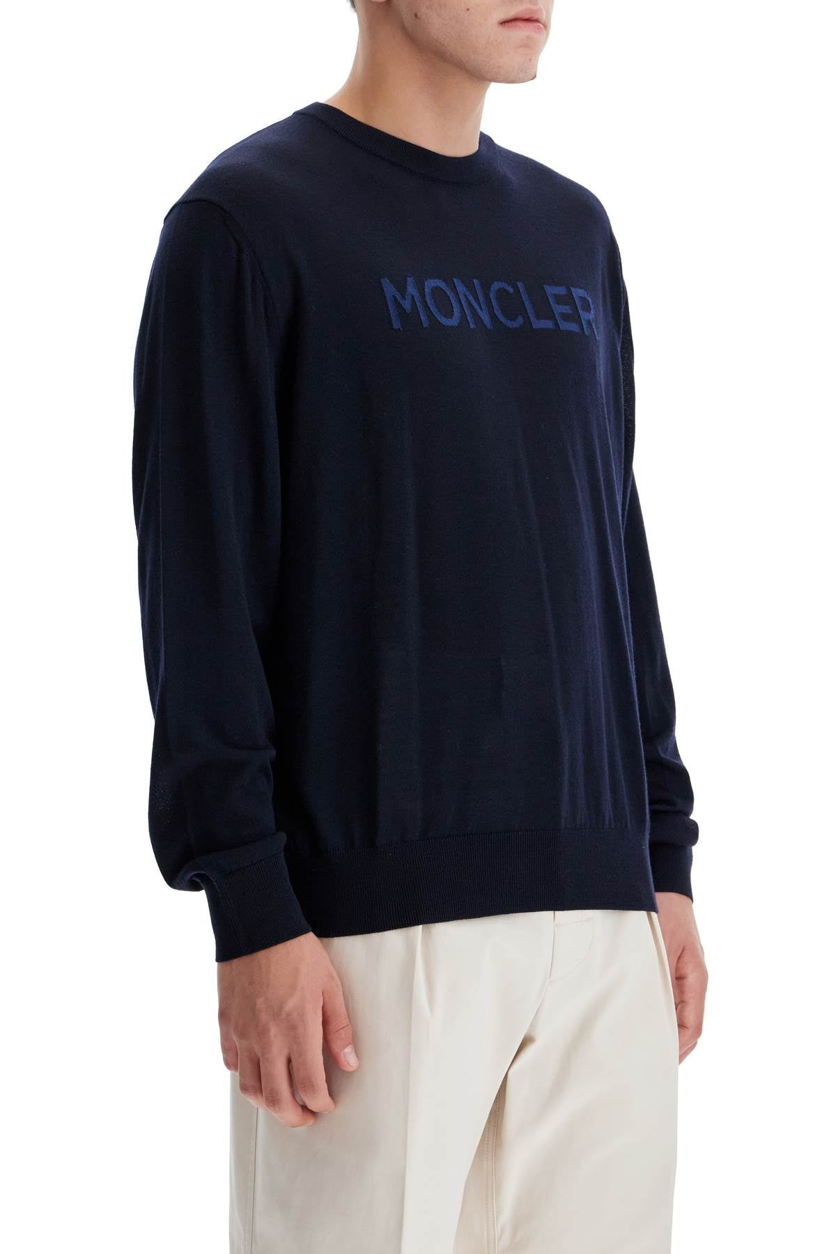 Moncler Lightweight Wool Pullover Sweater