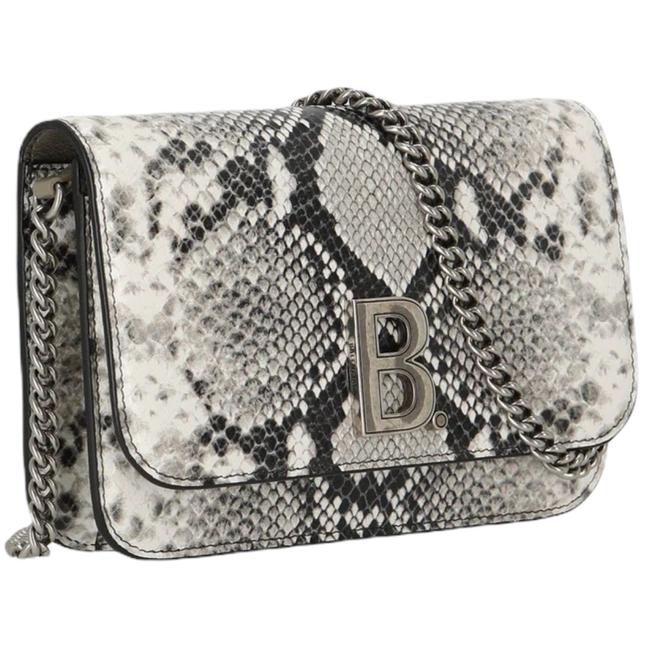 Balenciaga B Python Print Calfskin Leather Wallet on Chain Bag - LUXURYMRKT