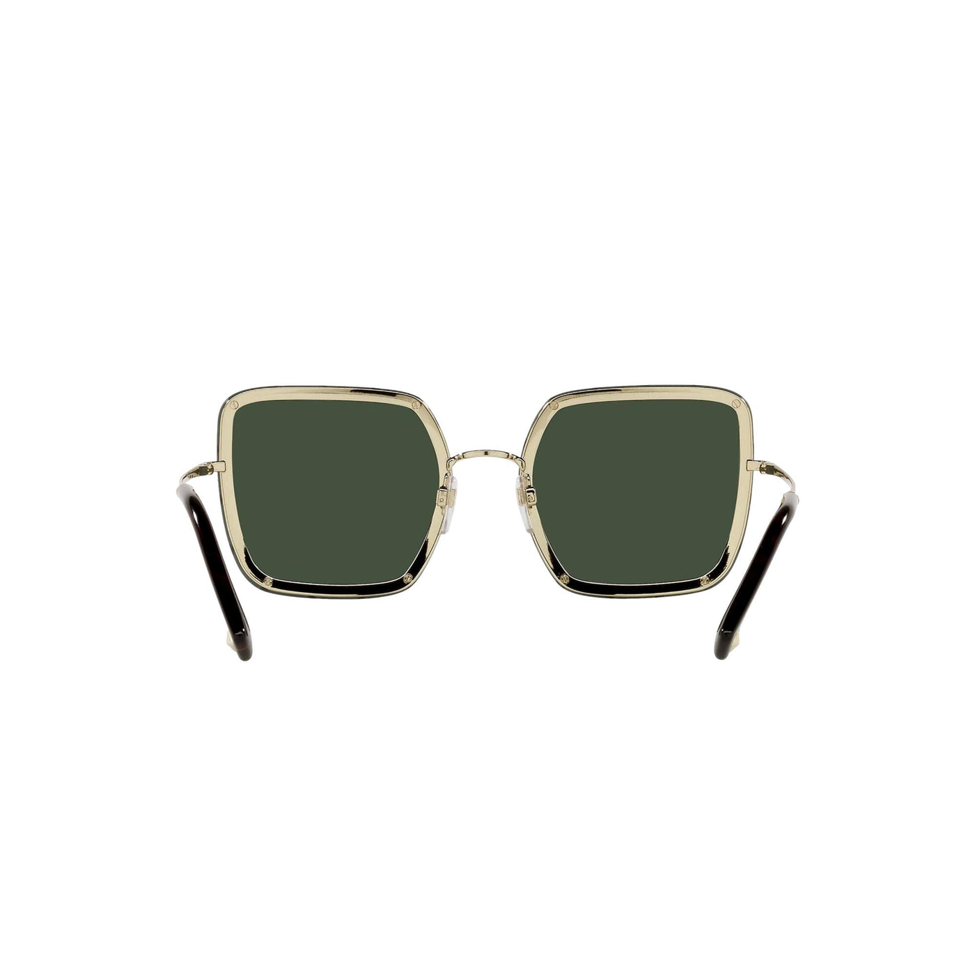 Valentino Garavani Green Studded Titanium Sunglasse - LUXURYMRKT