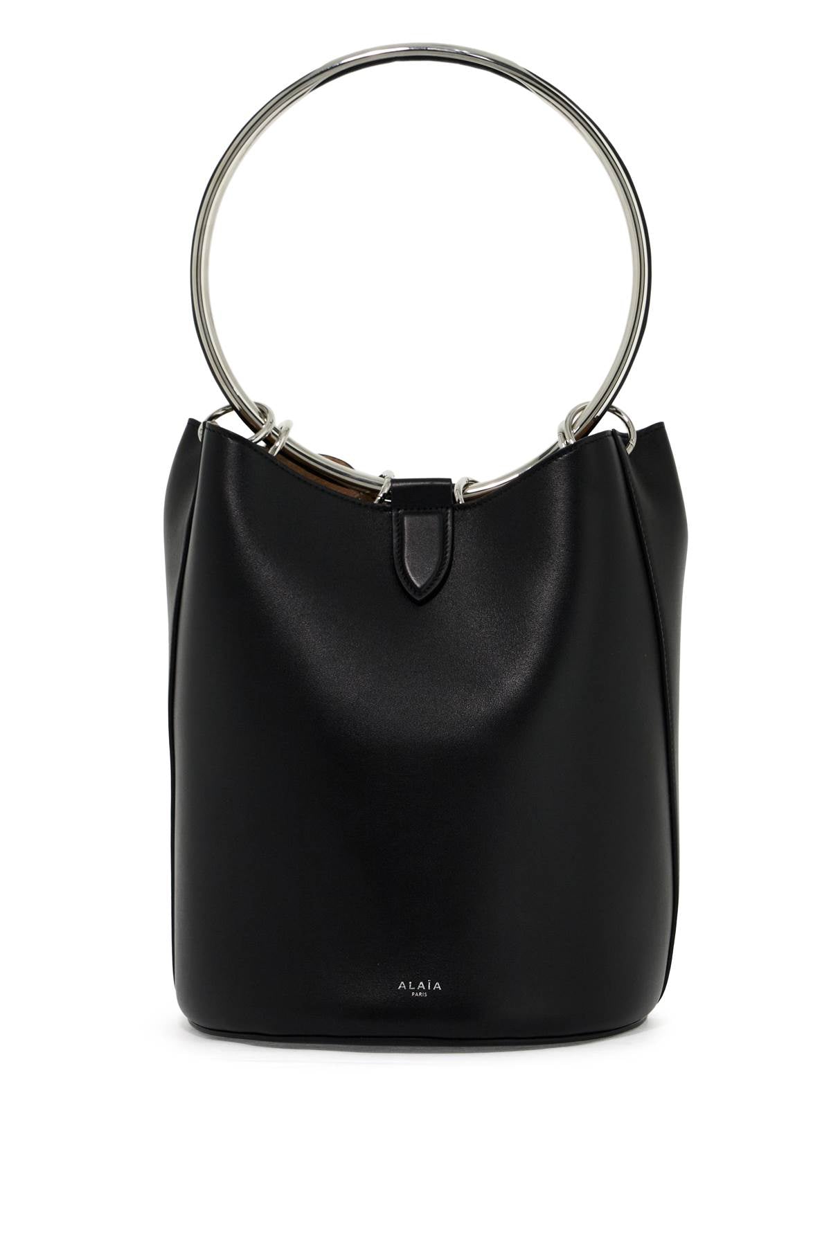 Alaia Leather Ring Bucket Bag With Lar Design