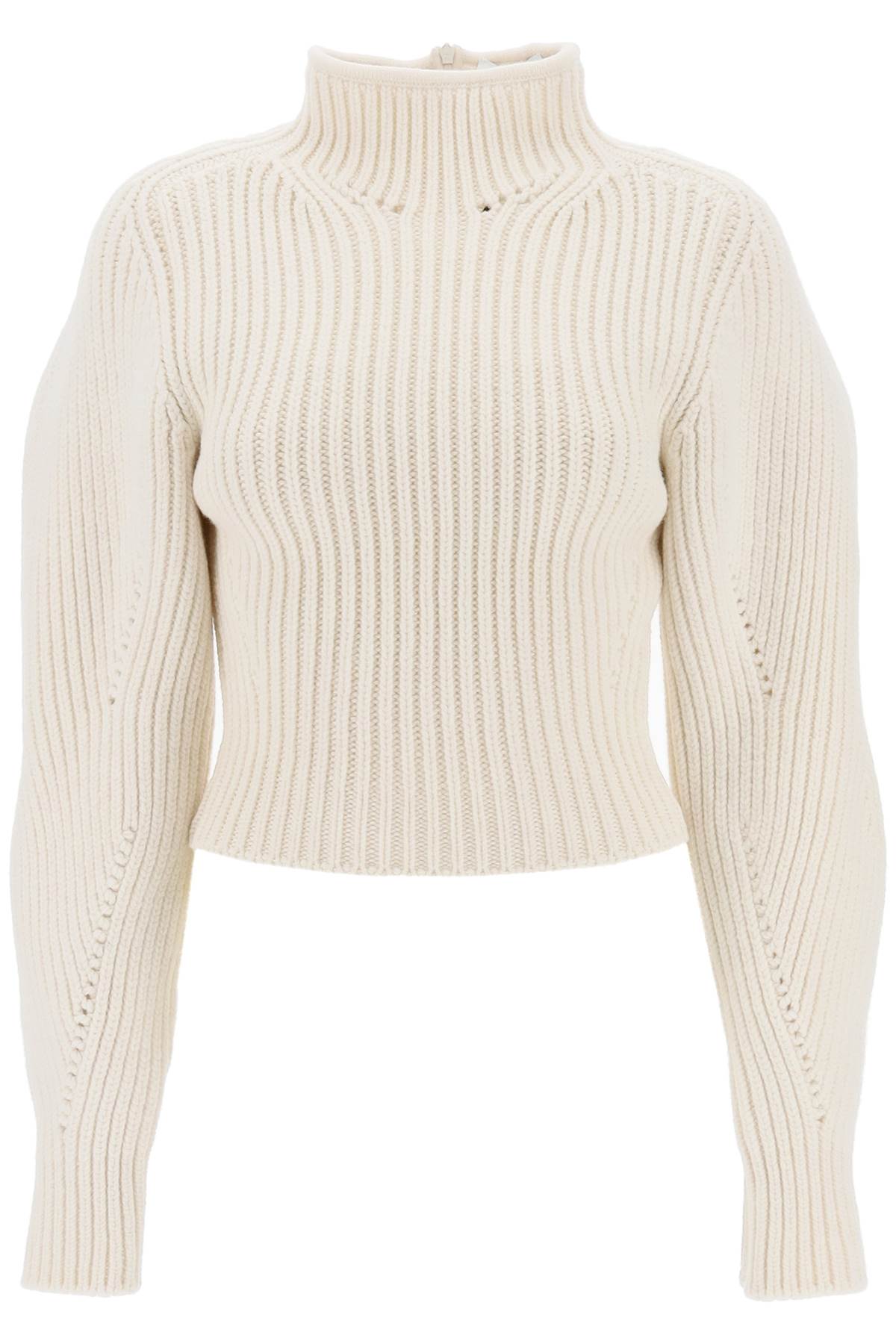 Alaia Ribbed Sweater With Curved Sleeves