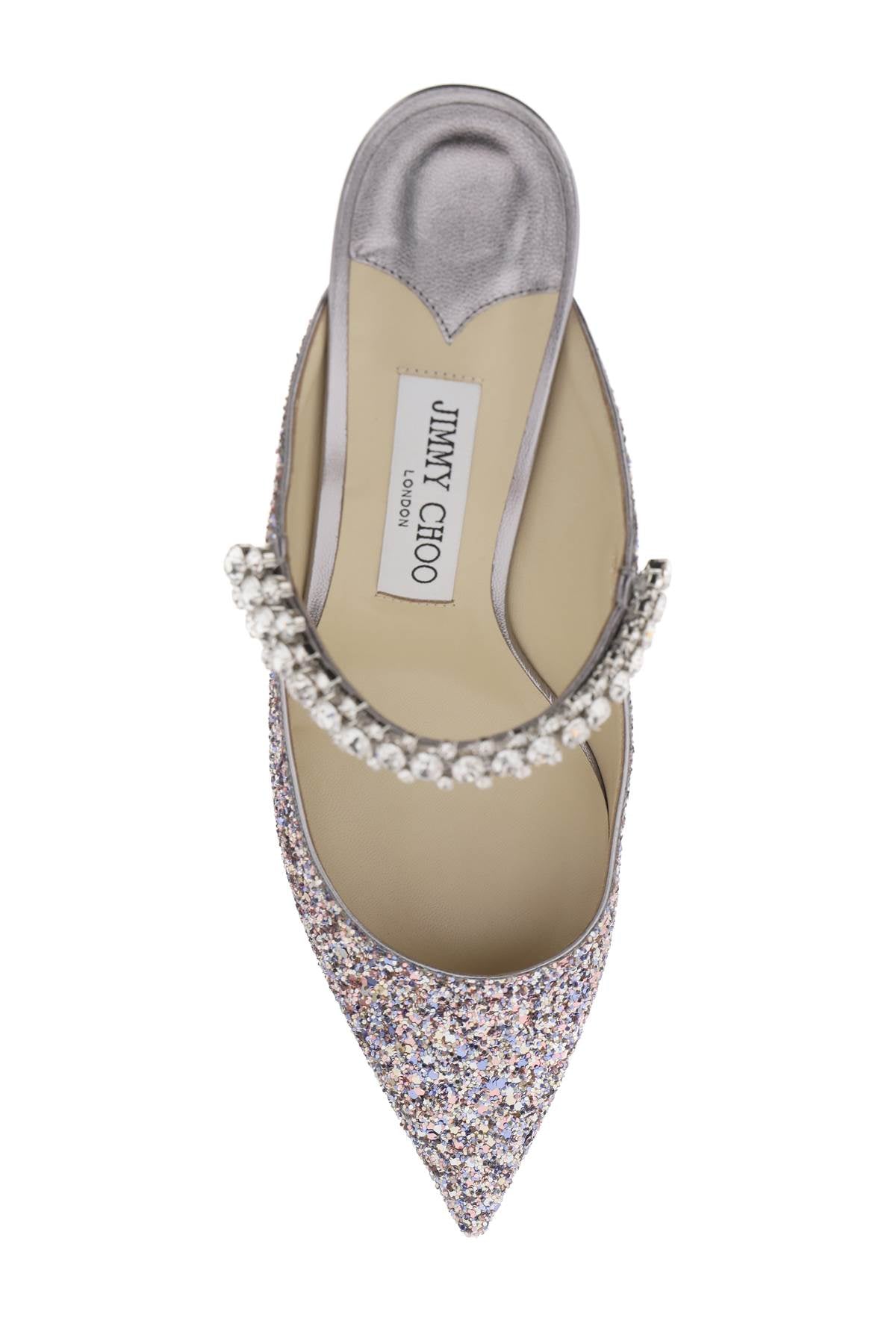 Jimmy Choo Bing 65 Glitter Mules