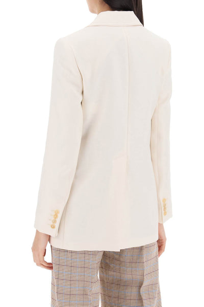 Max Mara 'bohemian Linen Single-Bre