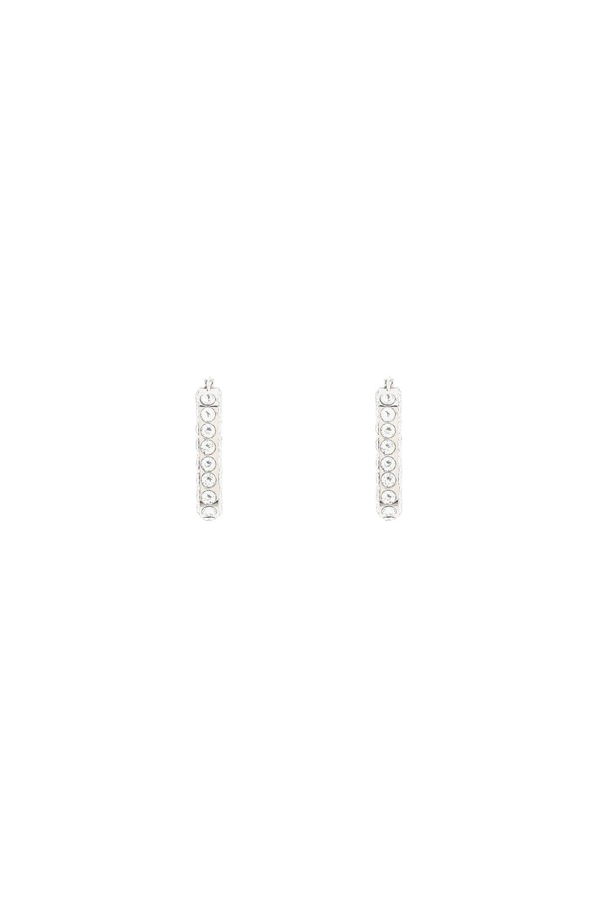 Amina Muaddi Charlotte Earrings With Crystals