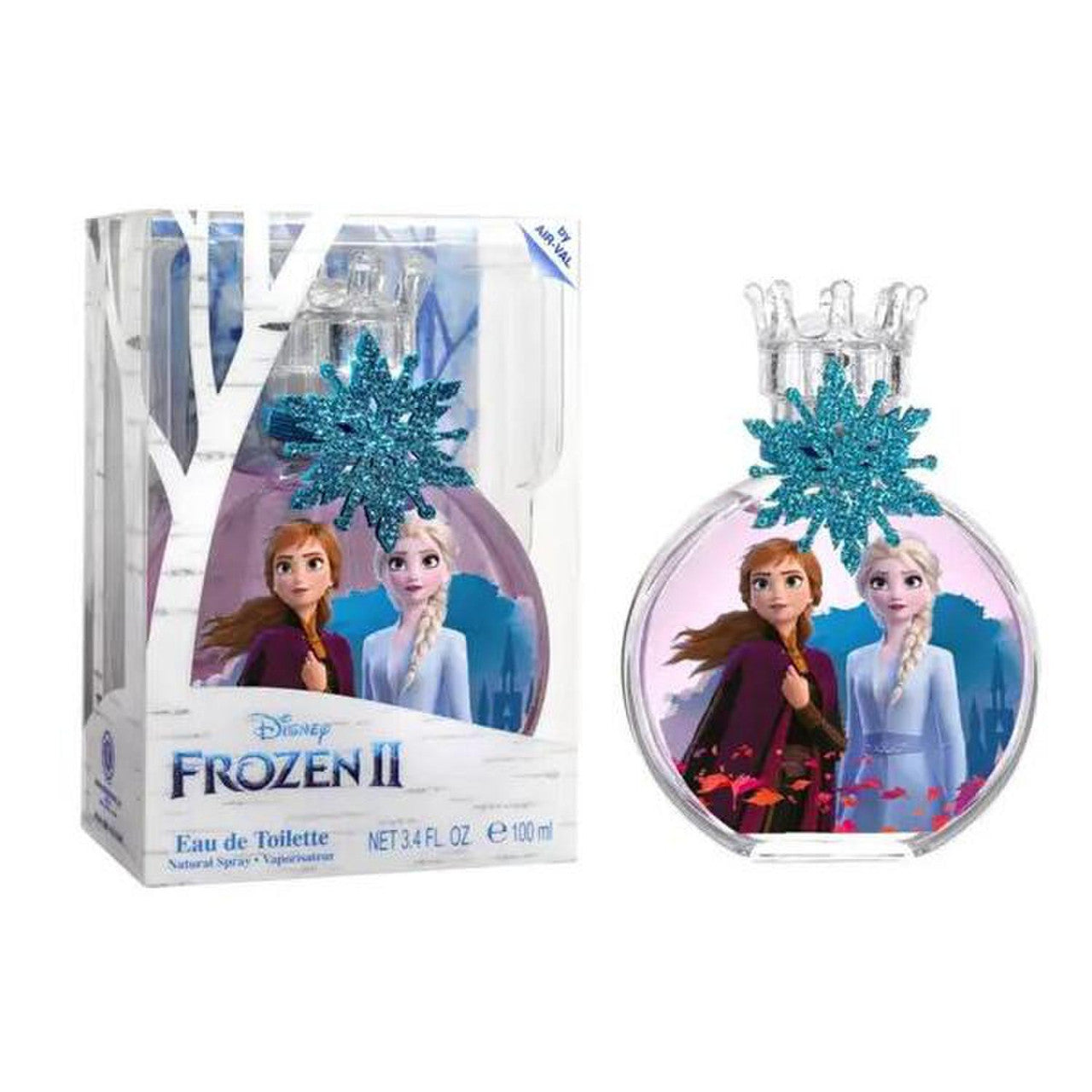 DISNEY FROZEN 2 3.4 EAU DE TOILETTE SPRAY WITH CHARM- 100% Authentic