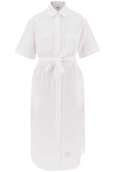 Thom Browne Midi Blouse With Belt