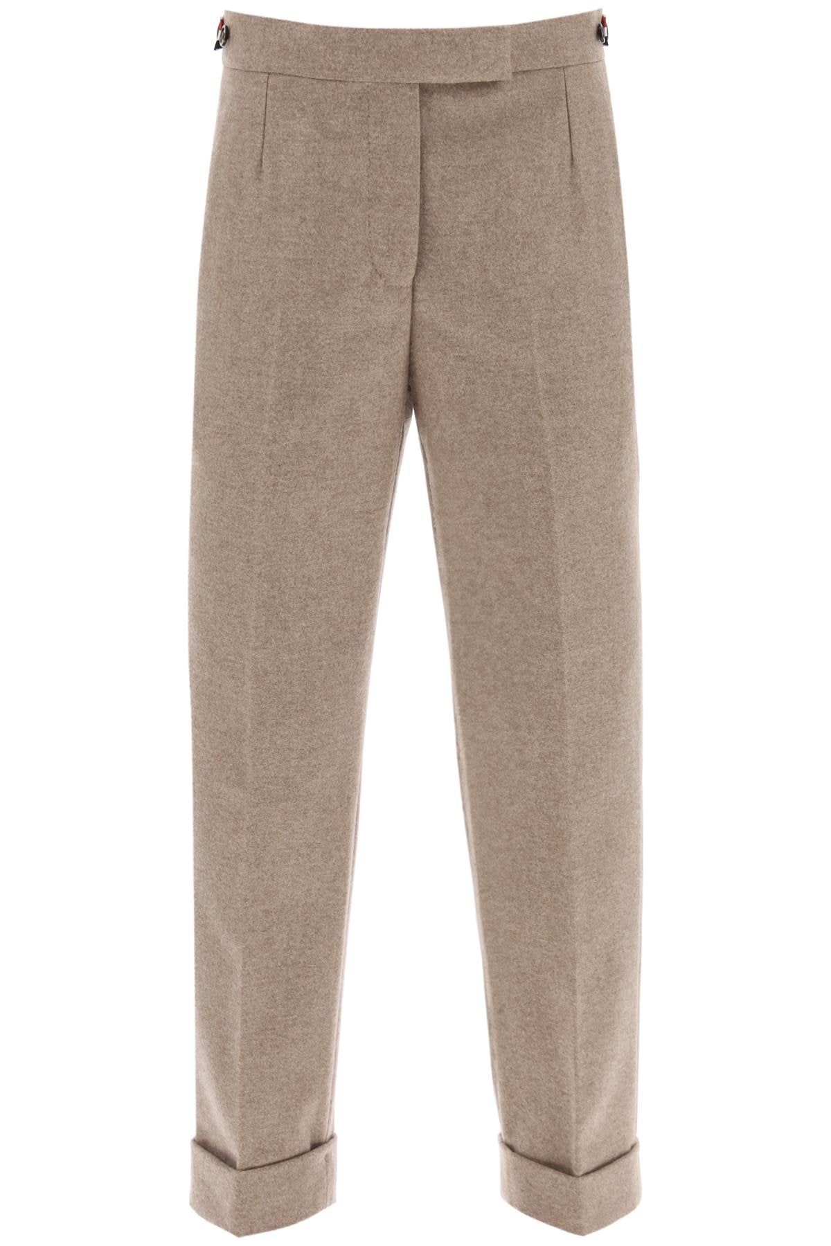 Thom Browne Cropped Wool-Flannel Pants