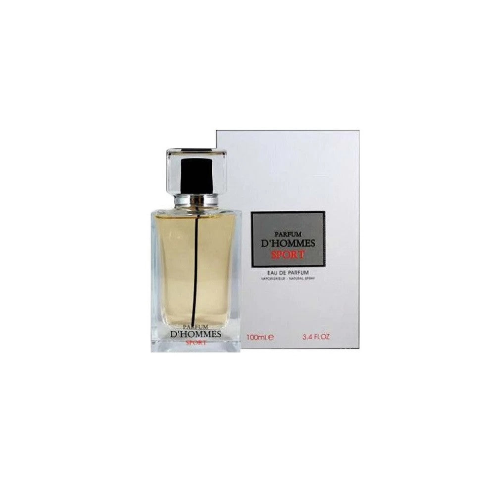 FRAGRANCE WORLD D'HOMMES SPORT 3.4 EAU DE PARFUM SPRAY- 100% Authentic