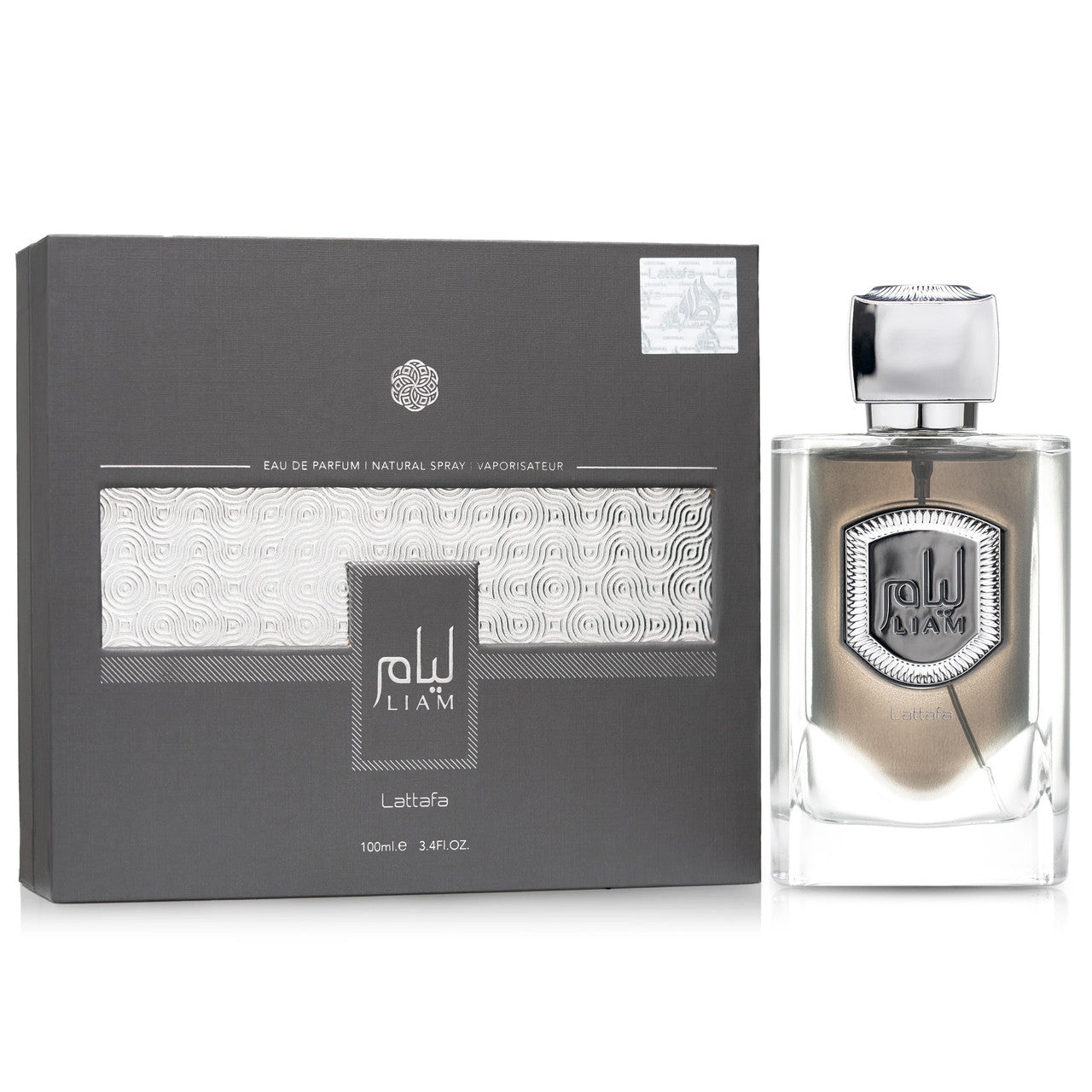 LATTAFA LIAM GREY 3.4 EAU DE PARFUM SPRAY- 100% Authentic