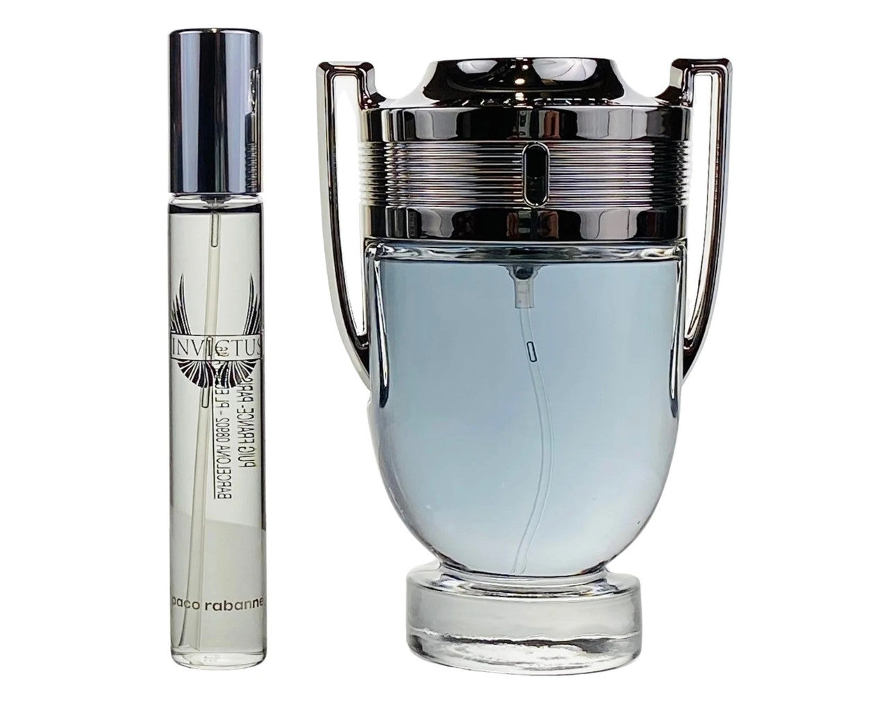 PACO RABANNE INVICTUS 2 PCS SET FOR MEN: 6.8 EAU DE TOILETTE SPRAY + 0.34 EAU DE TOILETTE SPRAY- 100% Authentic