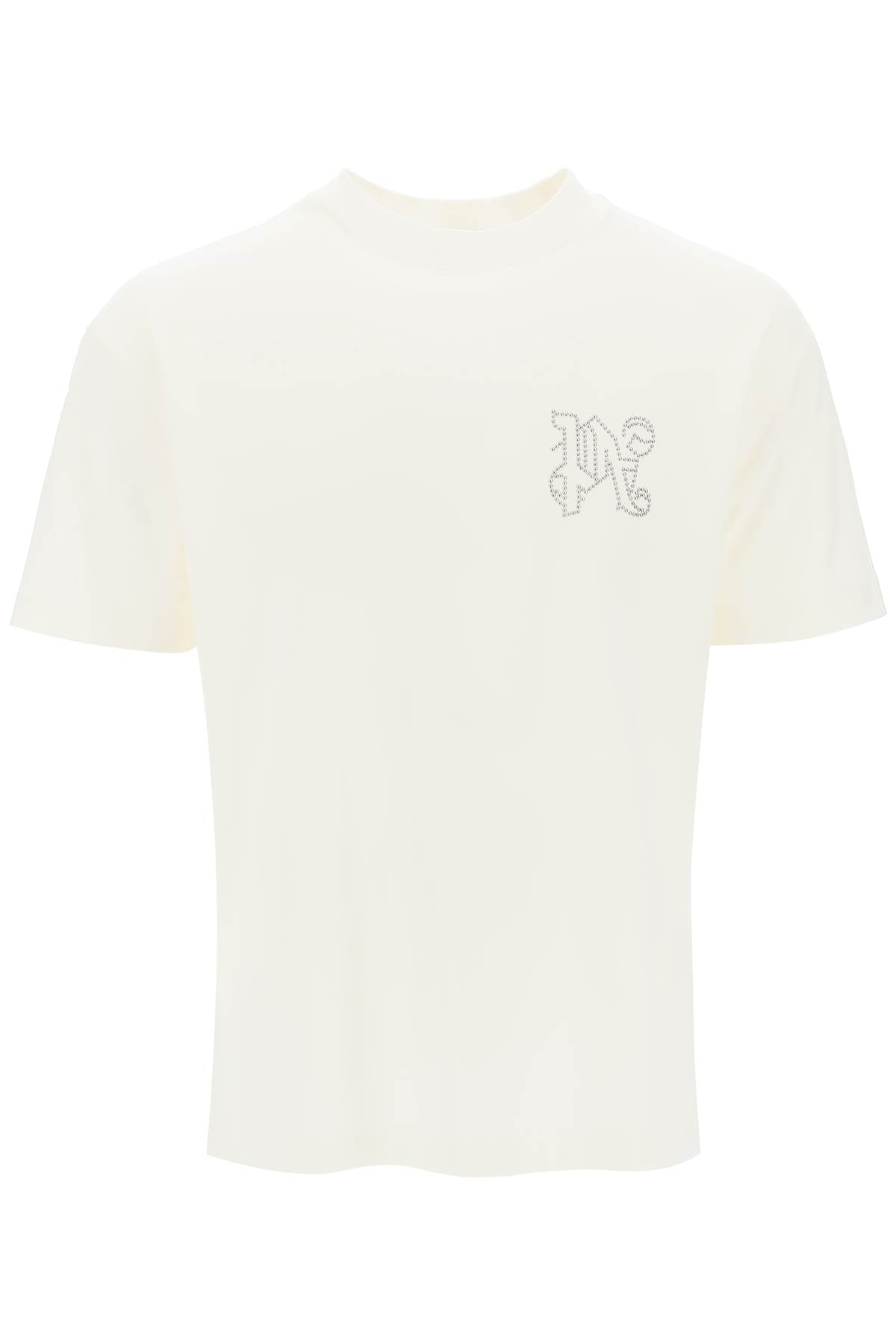 Palm Angels T-Shirt With Studded Monogram