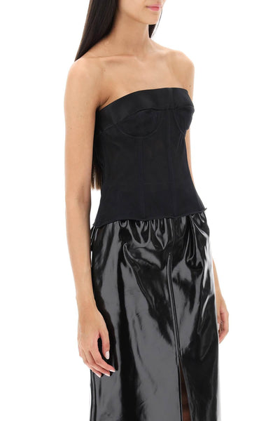 Maison Margiela Bustier Top In Mesh