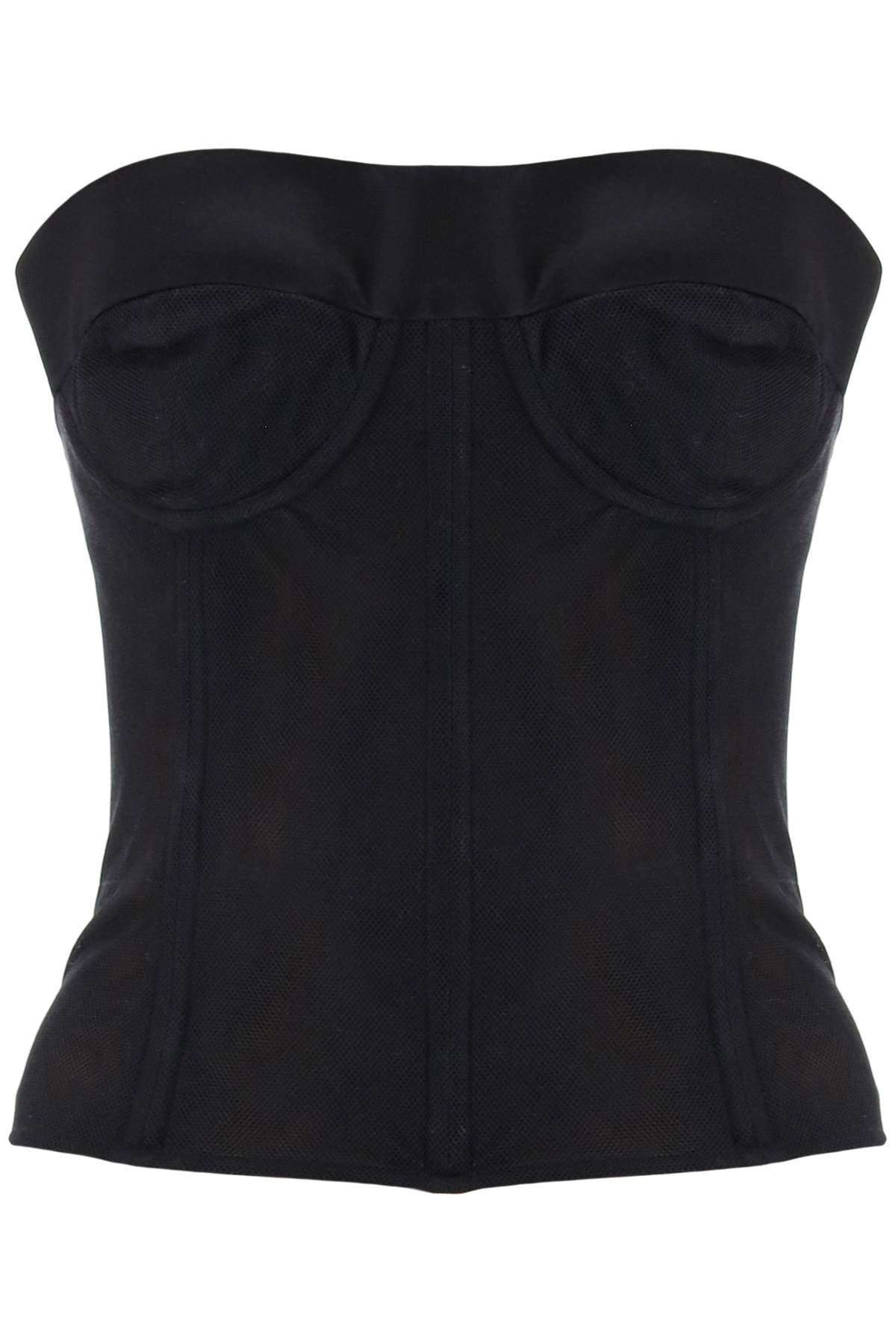 Maison Margiela Bustier Top In Mesh