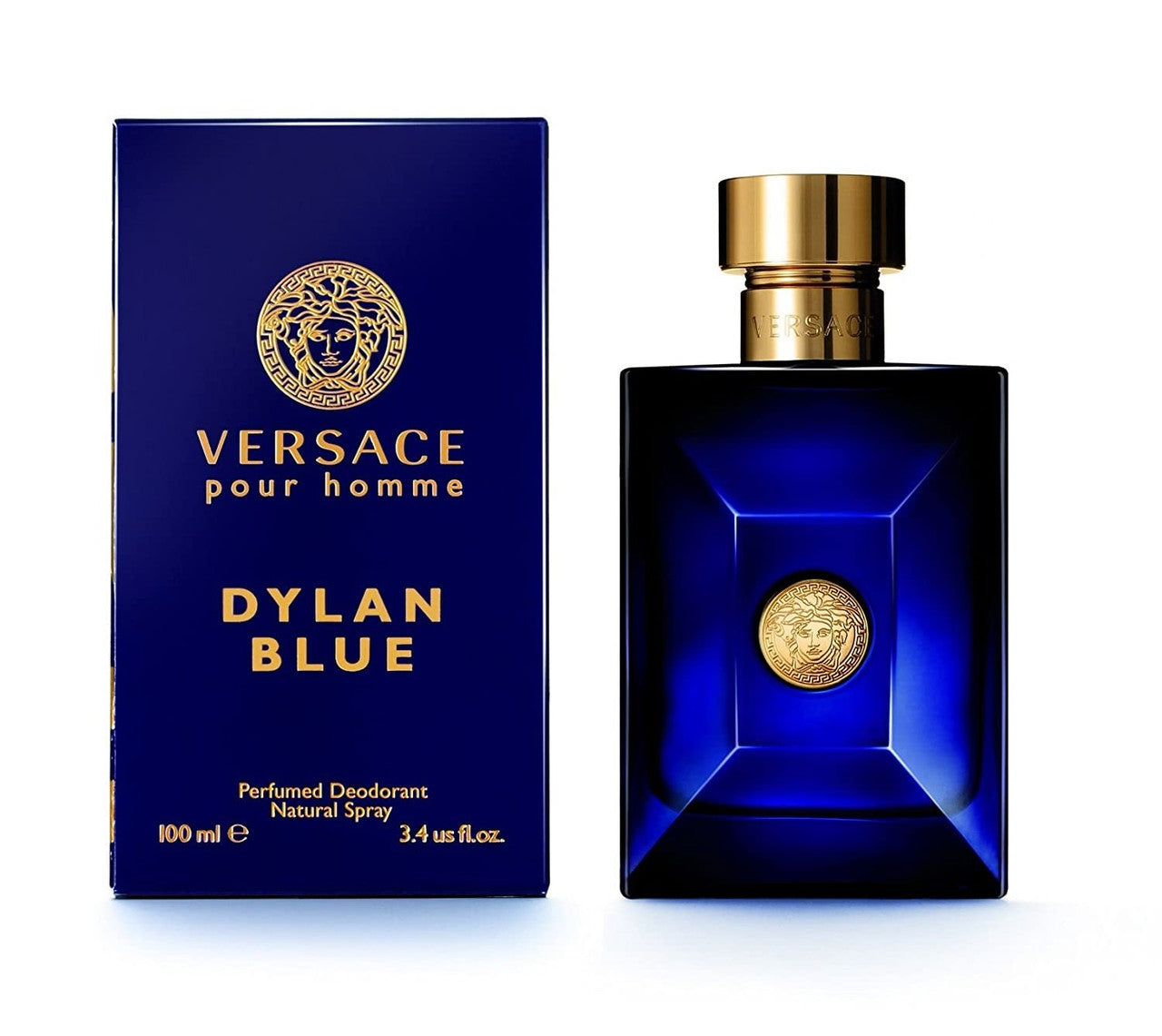 VERSACE DYLAN BLUE 3.4 DEODORANT SPRAY FOR MEN- 100% Authentic