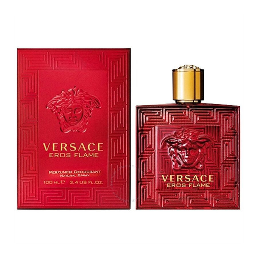 VERSACE EROS FLAME 3.4 DEODORANT SPRAY (GLASS BOTTLE)- 100% Authentic