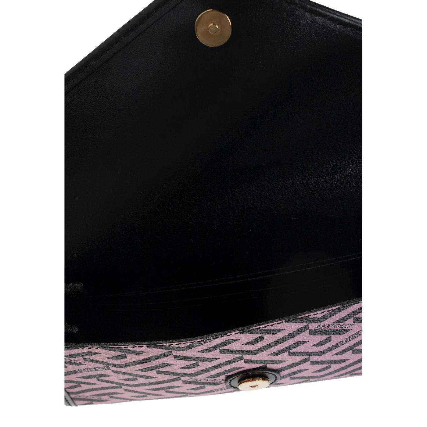 Versace La Greca Signature Canvas Pink and Black Crossbody 1008106 - LUXURYMRKT