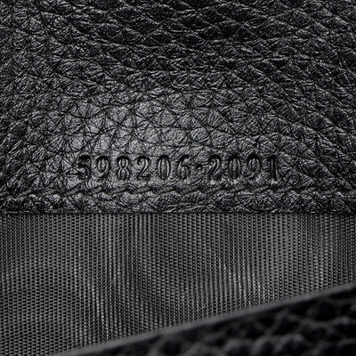 Gucci Soho Disco Black Leather Continental Long Flap Wallet - LUXURYMRKT