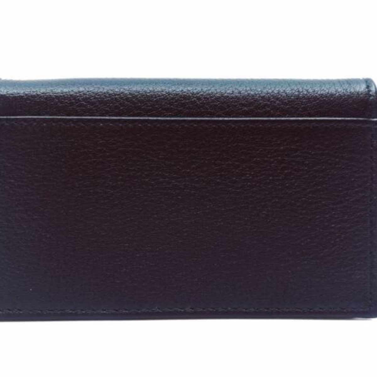 Prada Mens Saffiano Flap Card Holder Wallet Black - LUXURYMRKT