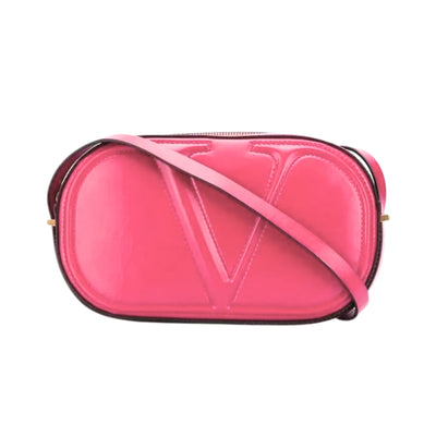Valentino Garavani VLogo Walk Crossbody Bag Pink Calf Leather Medium - LUXURYMRKT