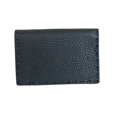 Fendi Selleria Gray Calf Leather Vertical Bifold Wallet - LUXURYMRKT