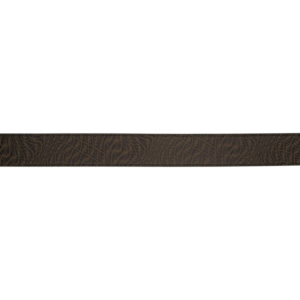 Fendi x Sarah Coleman FF Vertigo Brown Leather Belt 95/38 7C0403 - LUXURYMRKT