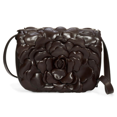 Valentino Garavani Atelier Bag 03 Rose Edition Brown Leather Crossbody Bag - LUXURYMRKT