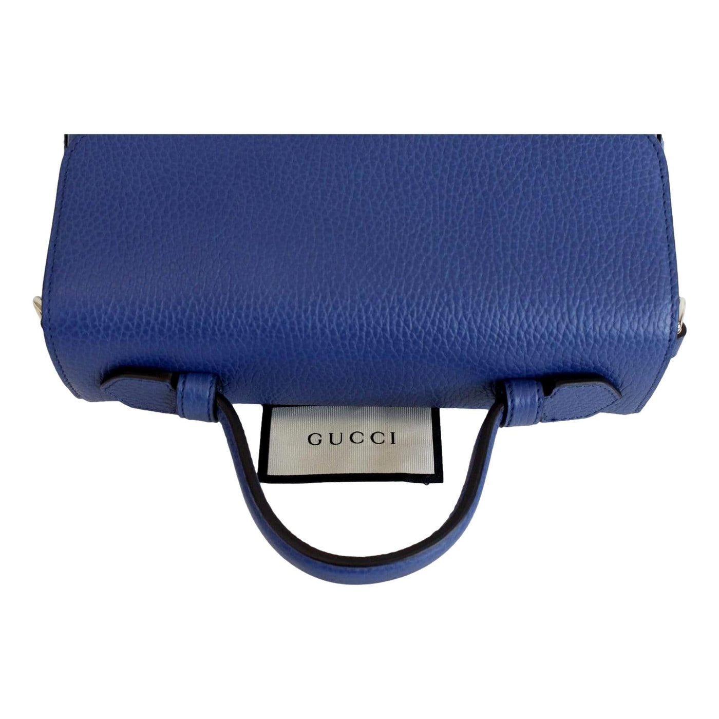Gucci Interlocking G Caspian Blue Leather Chain Shoulder Bag - LUXURYMRKT