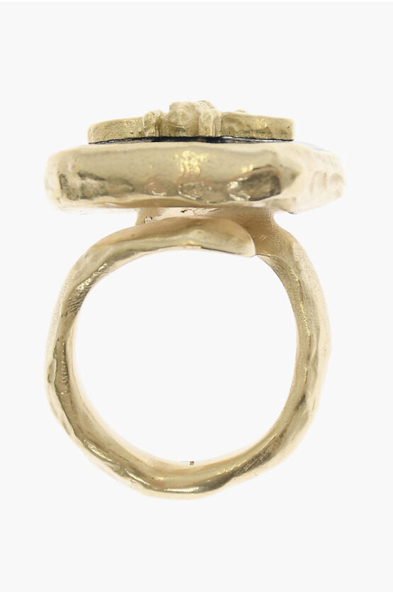 Dior Brass JARDIN D'HIVER Ring with Golden Bee