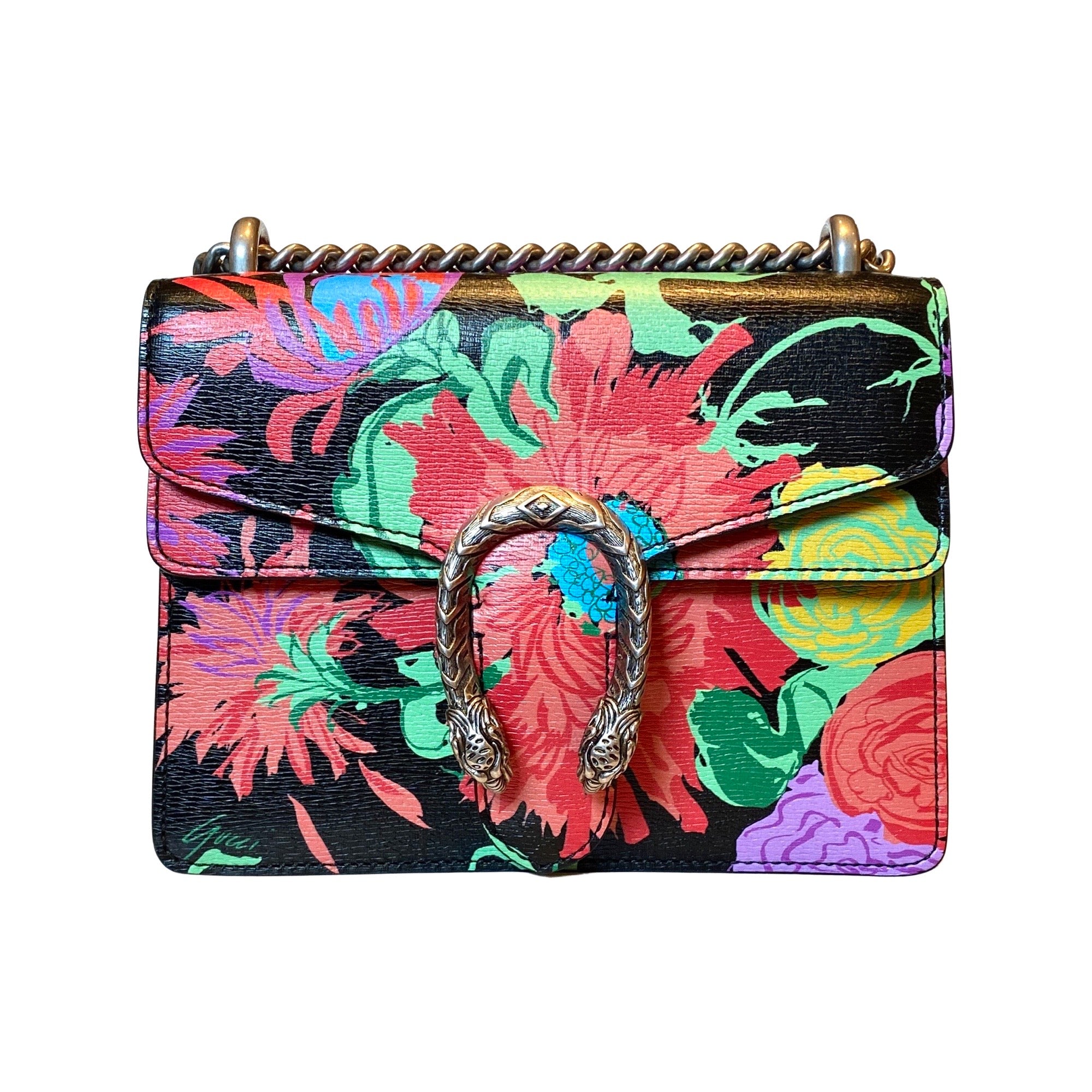 Gucci x Ken Scott Dionysus Floral Print Small Shoulder Bag - LUXURYMRKT