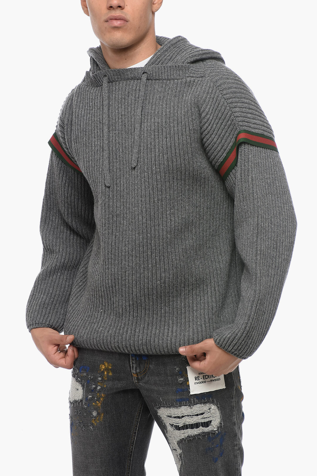 Gucci Cashmere Blend Hoodie with Iconic Detail