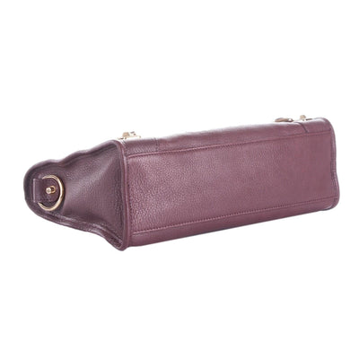 Balenciaga City Prune Purple Goat Leather Small Shoulder Bag 432831 - LUXURYMRKT