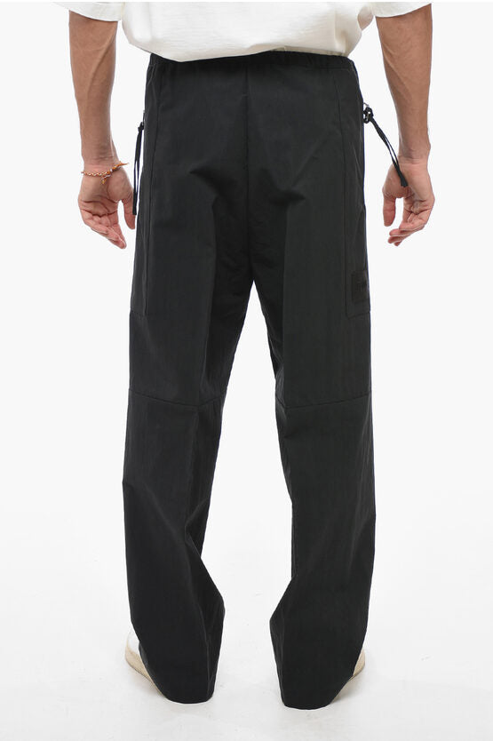 Fendi Cotton Blend Cargo Pants with Drawstring