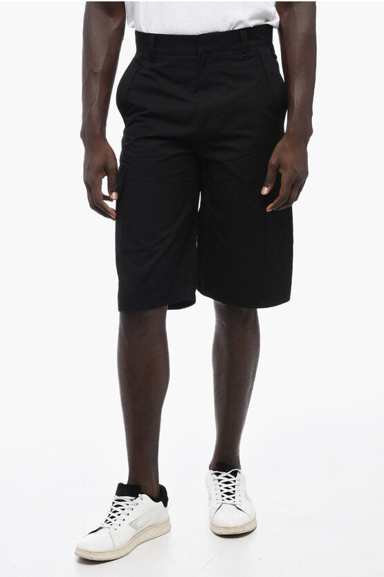 Givenchy Cotton Cargo Shorts with Belt Loops