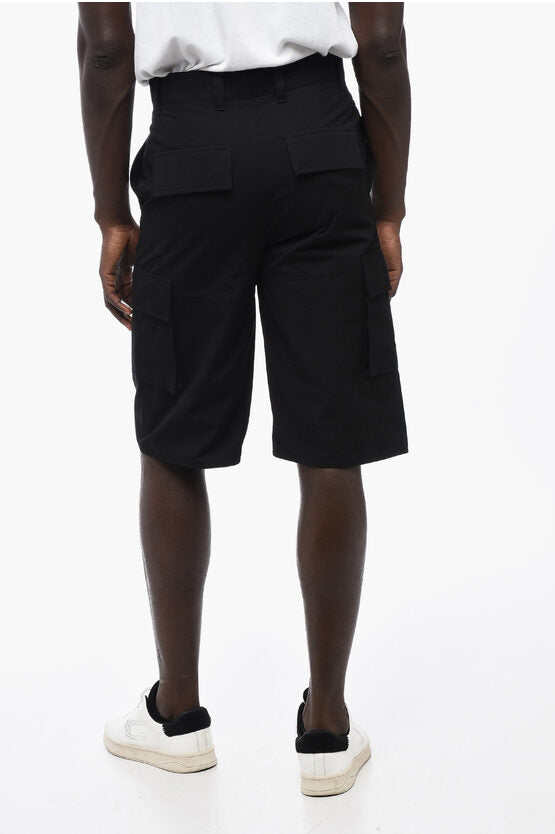 Givenchy Cotton Cargo Shorts with Belt Loops