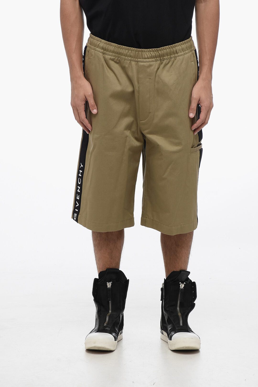 Givenchy Cotton Shorts with Side Logoed Bands