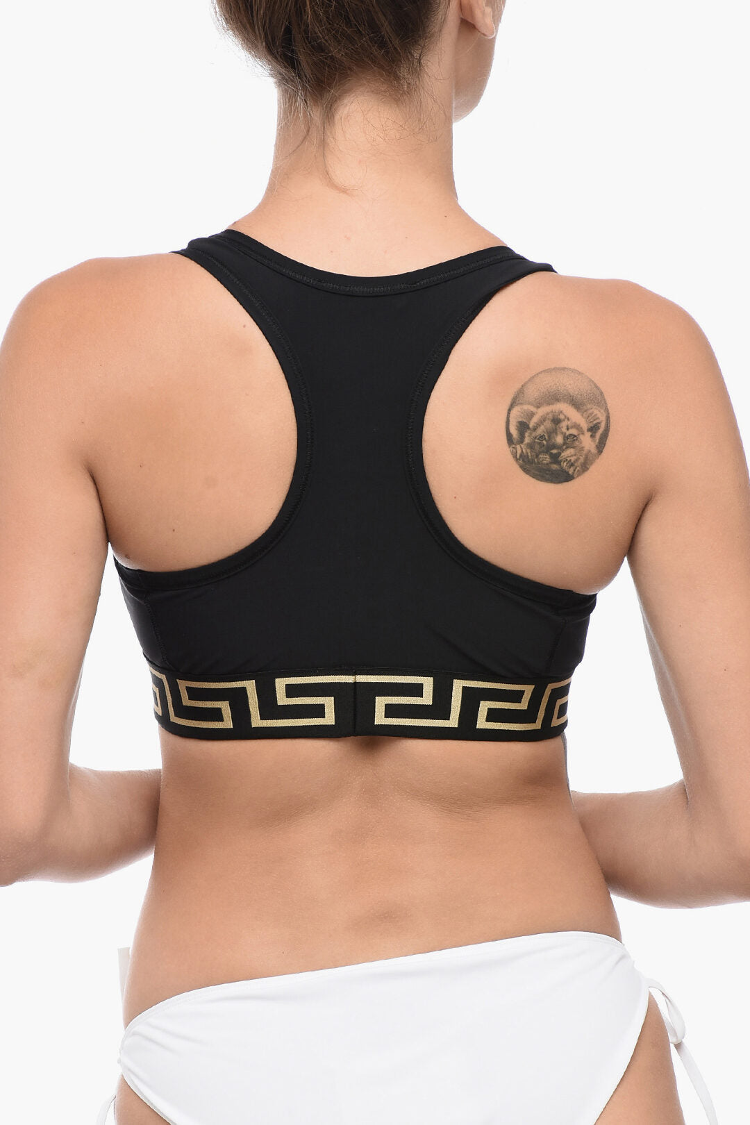 Versace Cropped Top with La Greca Motif