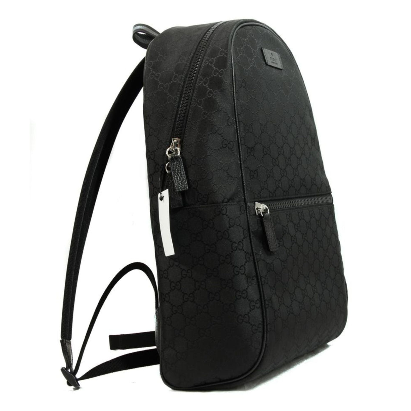 Gucci Nylon GG Guccissima Black Slim Backpack Travel Bag - LUXURYMRKT