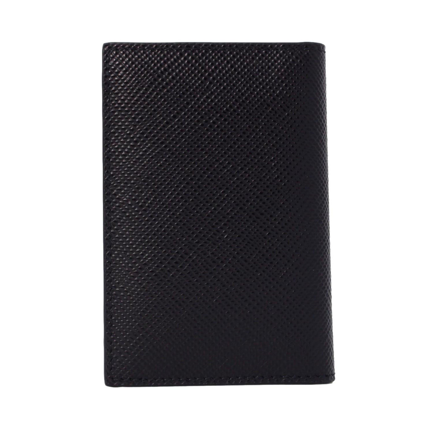 Prada Black Saffiano Leather Vertical Logo Card Holder 2MC101 - LUXURYMRKT