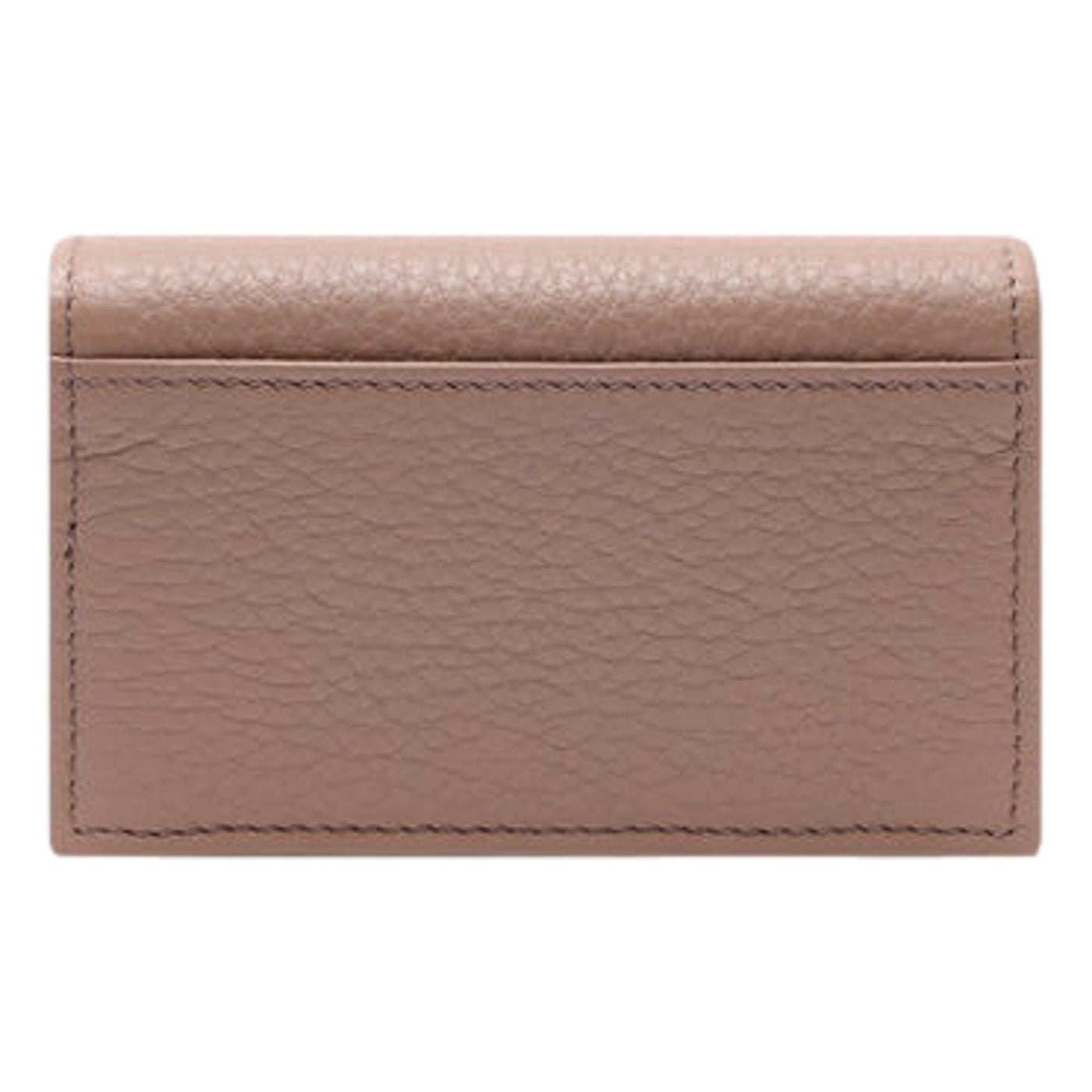 Prada Women's Vitello Grain Cipria Beige Leather Card Case Wallet - LUXURYMRKT