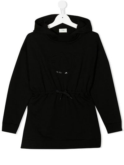 FENDI KIDS Hooded Sweatshirt Black-8 Yrs