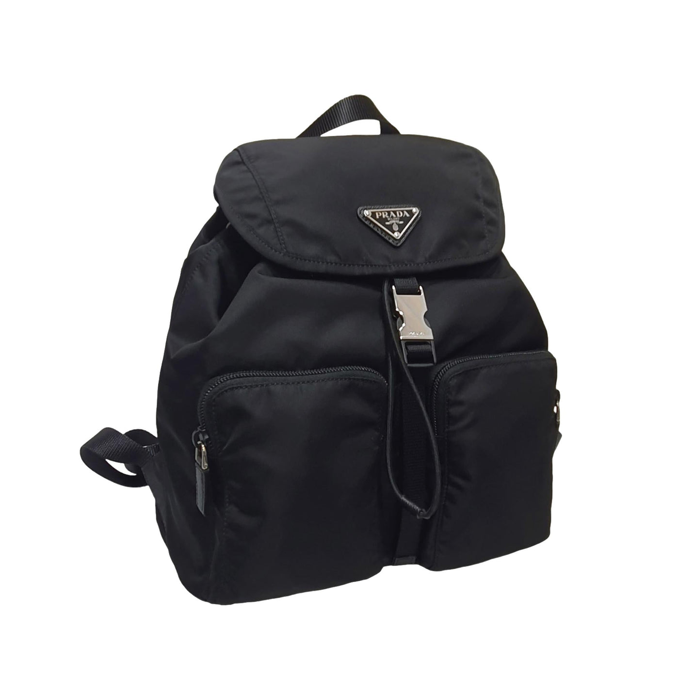 Prada Re-Nylon Black Drawstring Small Rucksack Backpack - LUXURYMRKT