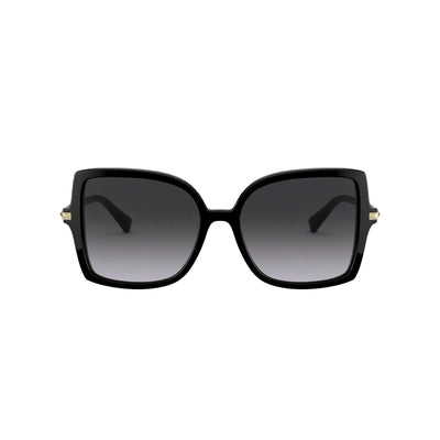 Valentino Garavani Black Studded Acetate and Titanium Sunglasses Size 56 - LUXURYMRKT