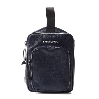 Balenciaga Arena Blue Lambskin Leather Backpack Bag 620260 - LUXURYMRKT