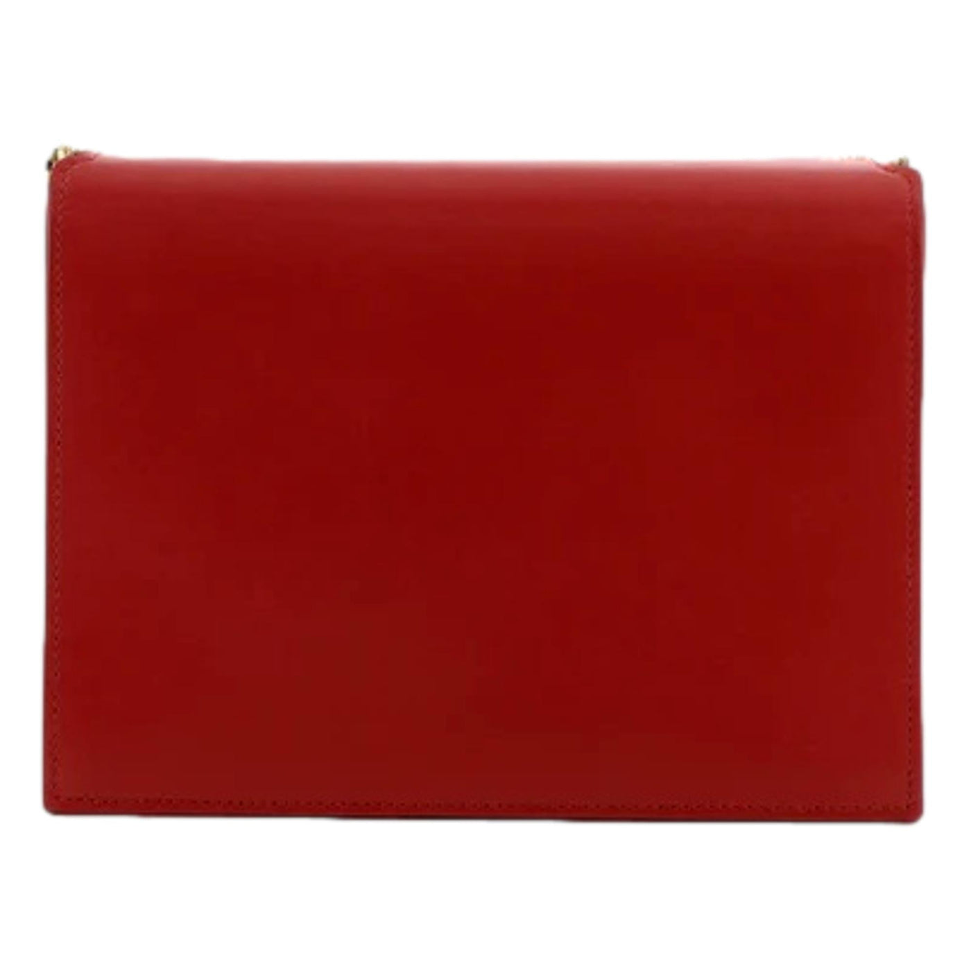 Saint Laurent Cassandra Red Leather Medium Shoulder Bag - LUXURYMRKT