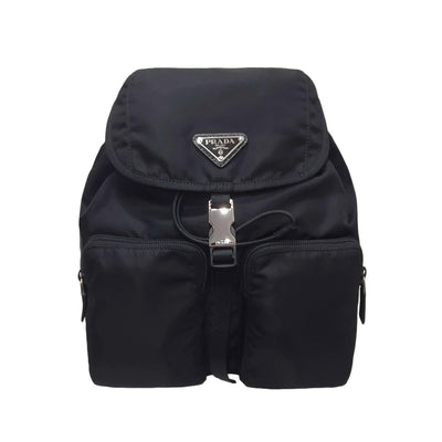 Prada Re-Nylon Black Drawstring Small Rucksack Backpack - LUXURYMRKT